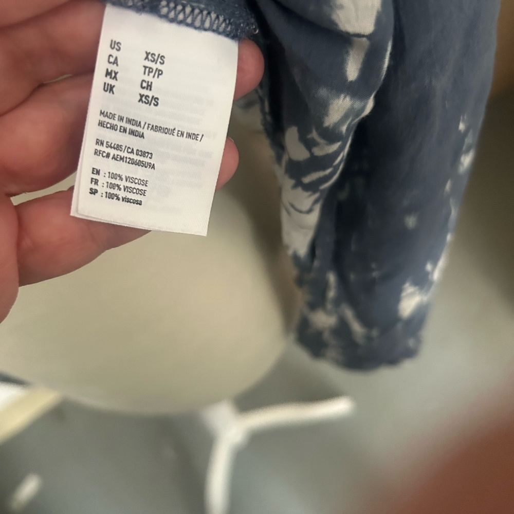 American Eagle Outfitters Tie-Dye Open Front Kimono Cardigan - Picture 5 of 6